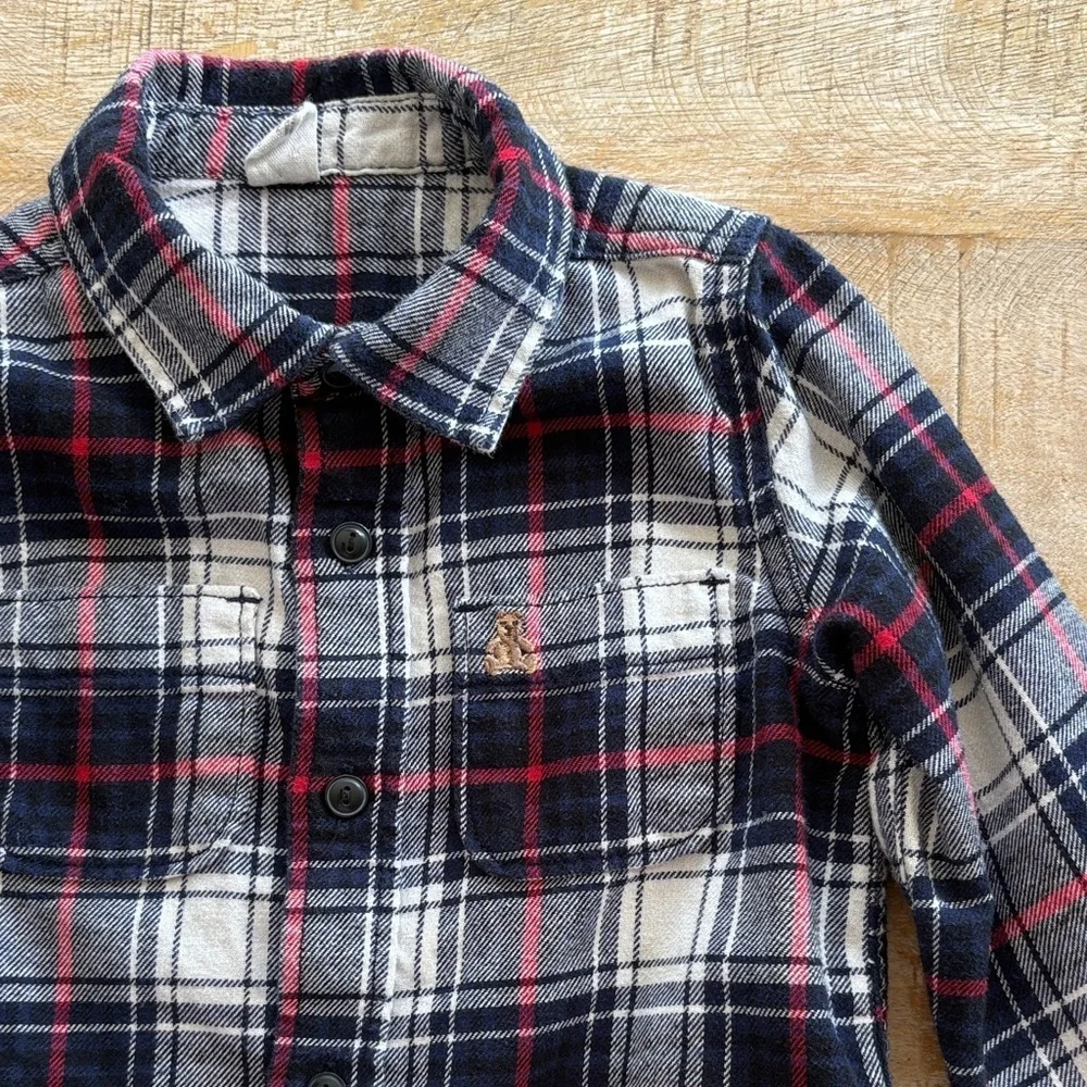GAP Boys Plaid Flannel Shirt 3t